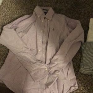Purple button up